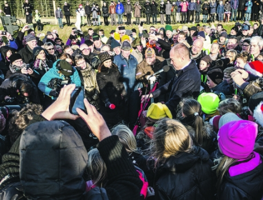 500 mennesker overværede motorvejsåbning