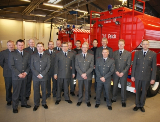 Nytårsparade  hos Falck i Galten