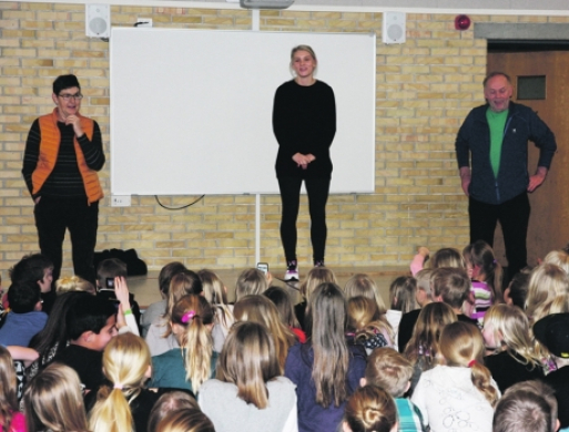 En håndboldstjerne kiggede forbi