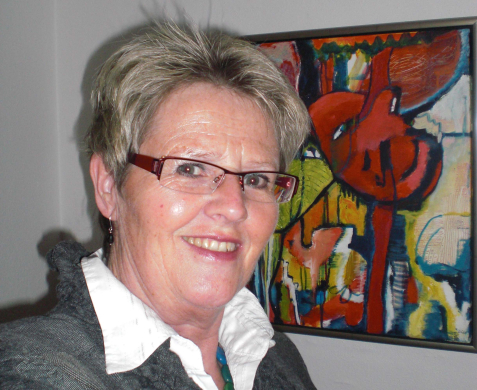 Lokal kunstner udstiller på Harlev Bibliotek