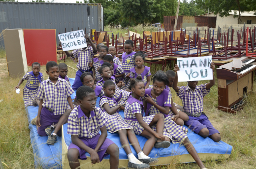 Glæde og tak fra Ghana til Galten
