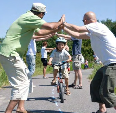 Leg gør børn sikre på cyklen
