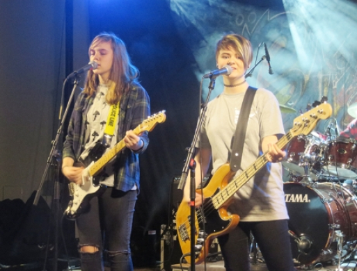 Pigeband fra GJUK debuterede i Aalborg