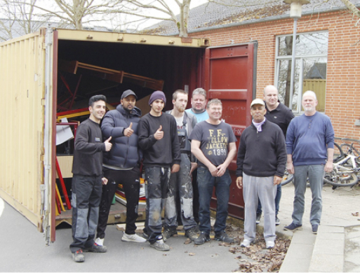 Skolemøbler fra Stjærskolen til Eritrea