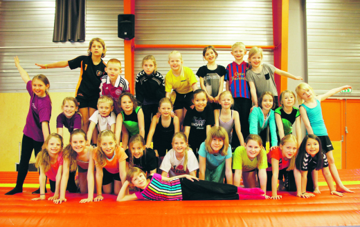 Gymnastikskole op til påske var et hit