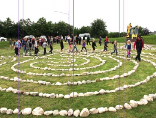 Fra stendynge til labyrint på en halv time