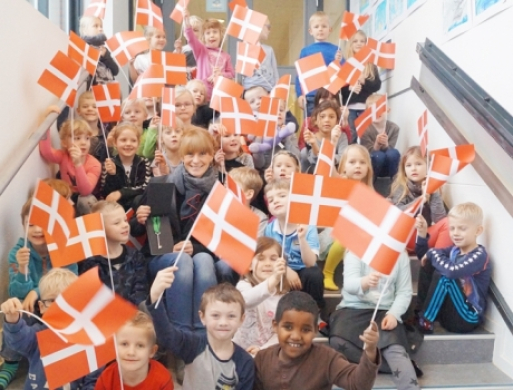 Låsby Skoles nye leder  fik en festlig velkomst