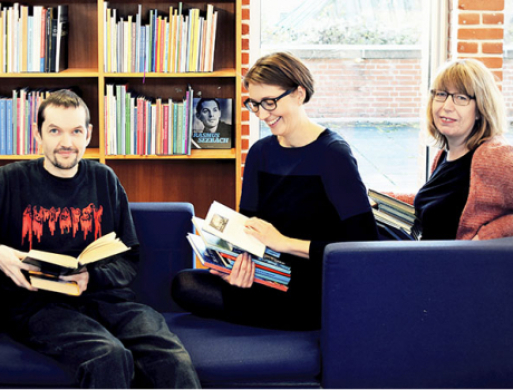 Bogsnak på  Harlev Bibliotek