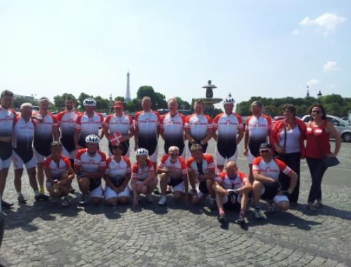 Cyklede fra Skovby til Tour de France i Paris