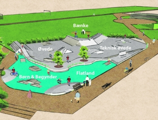 Kommunalt klartegn til skaterbane på Bytoften
