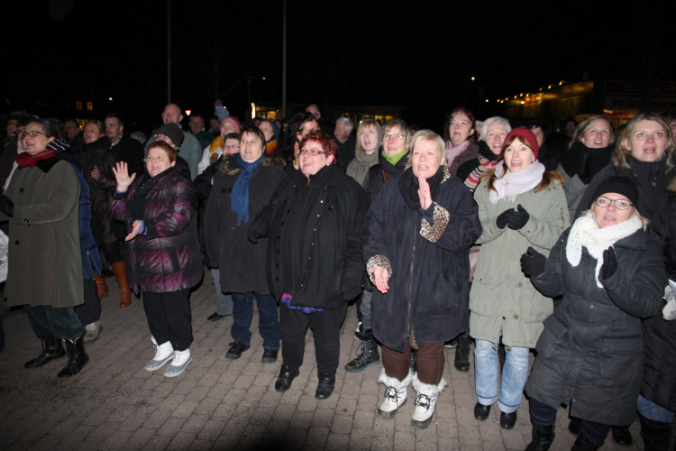 »Lysvæld«-arrangement på Torvet i Galten