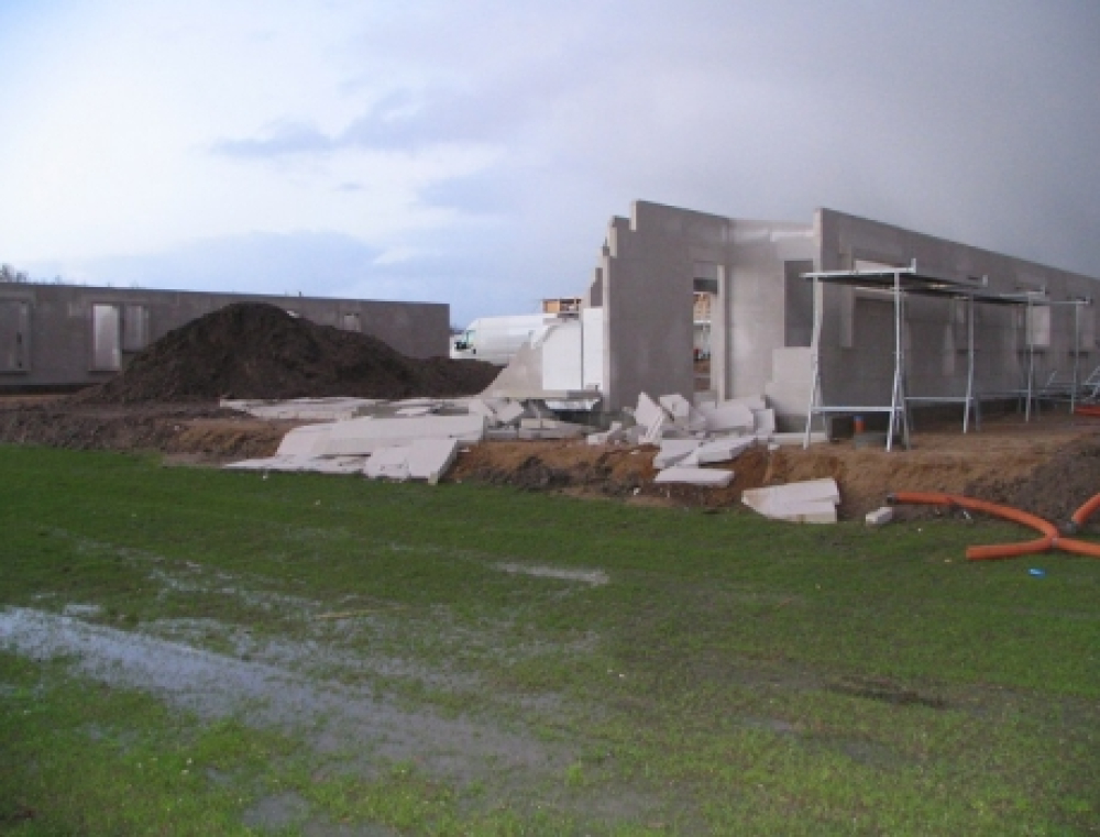 »Gorm« skabte ravage i nybyggeri