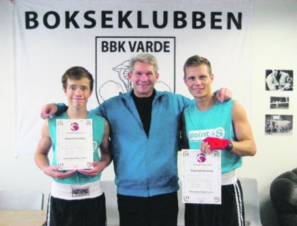 Diplomer til BK Galten-boksere