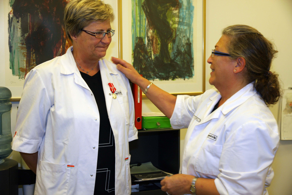 Kgl. belønningsmedalje til Rita Mathiesen