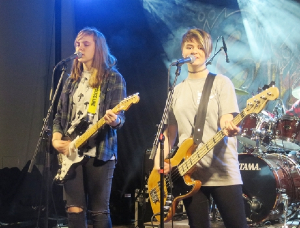 Pigeband fra GJUK debuterede i Aalborg