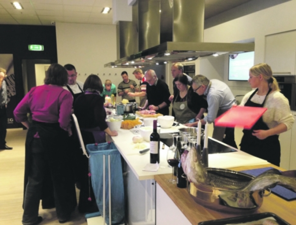 Sponsor-gæsterne måtte selv lave maden