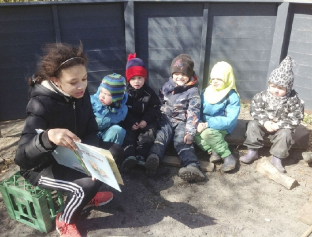 Harlev-elever læser op i byens fire børnehaver