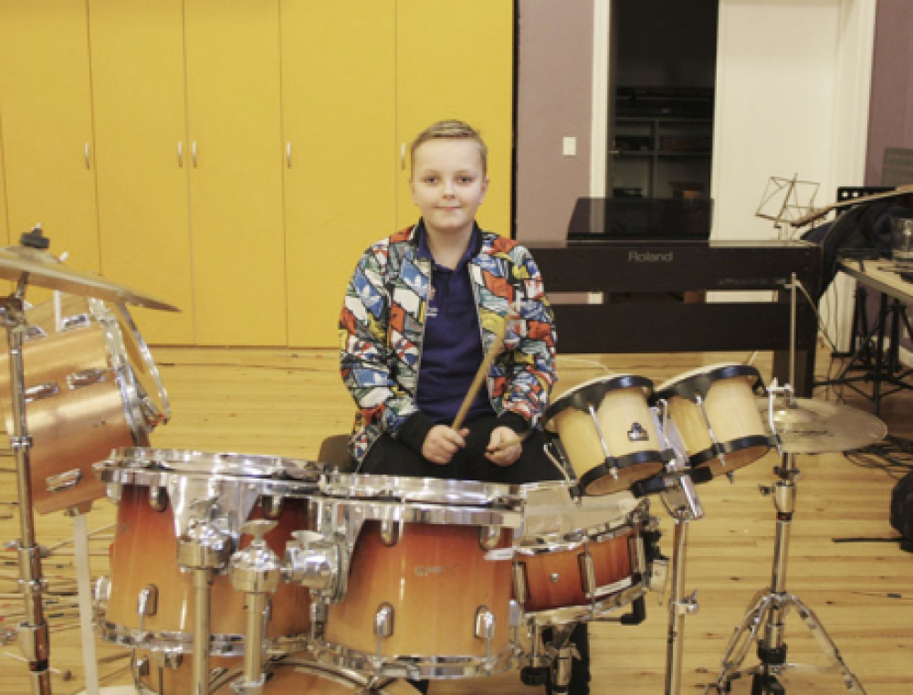 Gustav imponerede ved improviseret koncert