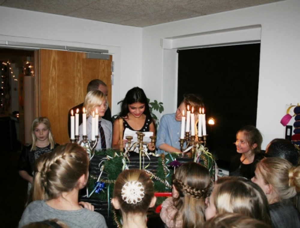 Festlig nytårskur i Næshøjskolens SFO