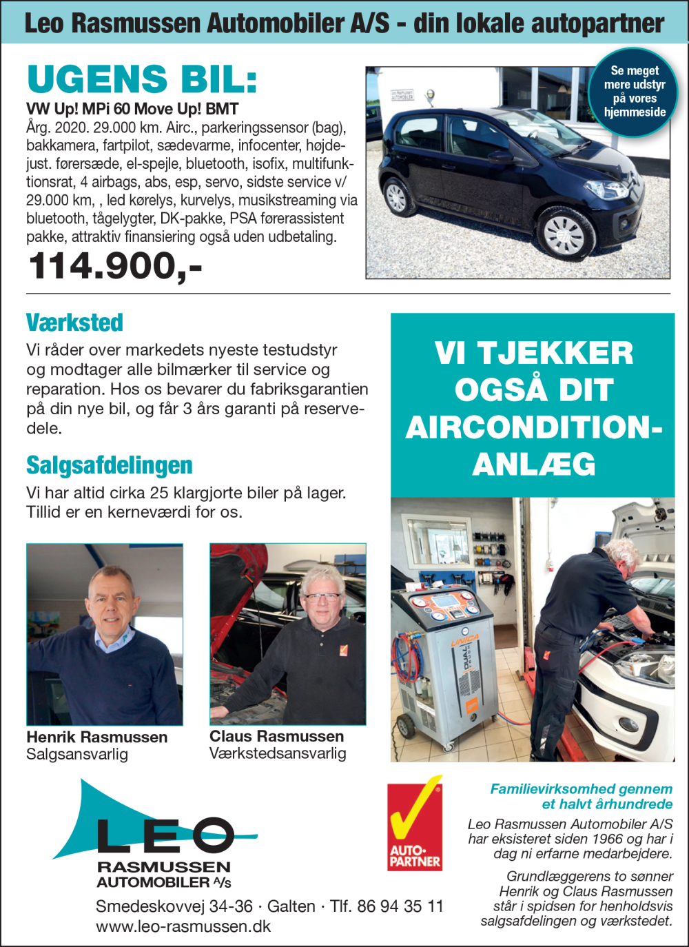 Leo Rasmussen Automobiler