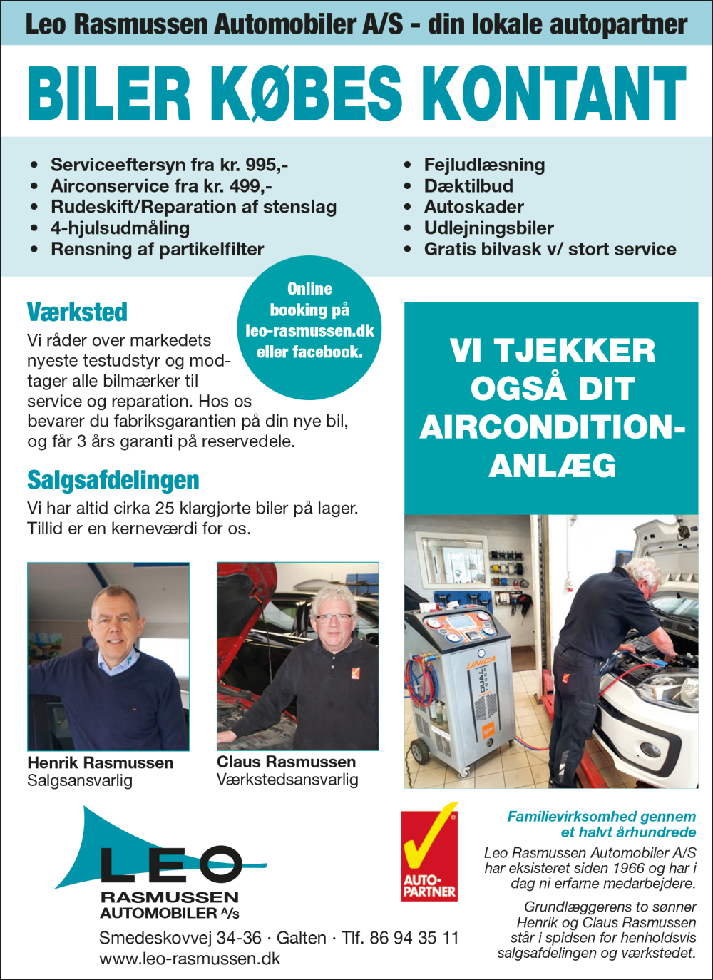 Leo Rasmussen Automobiler