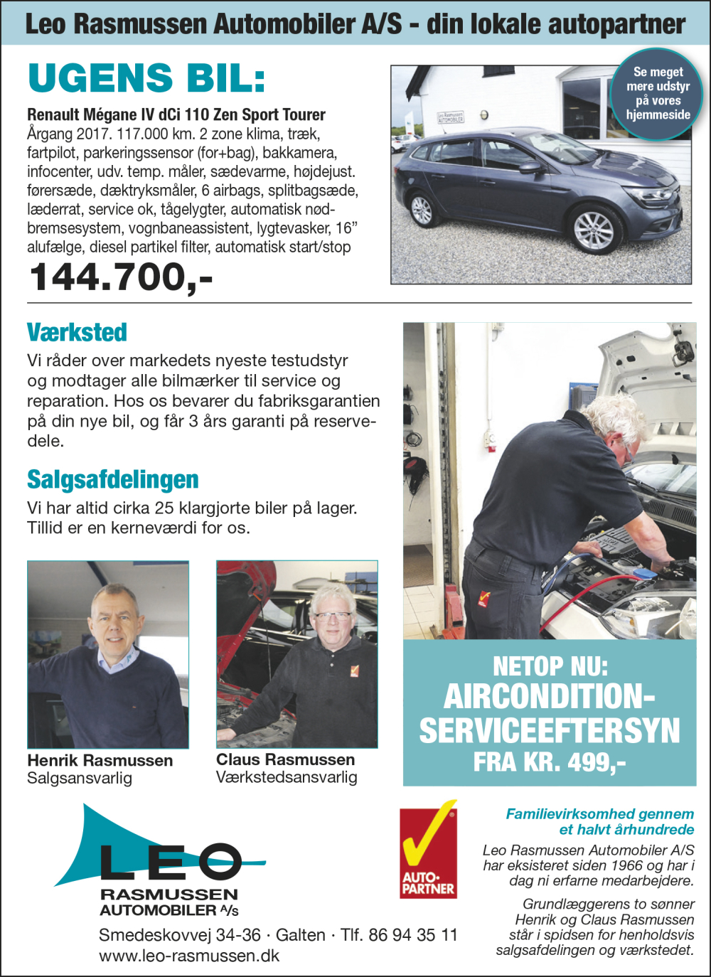 Leo Rasmussen Automobiler