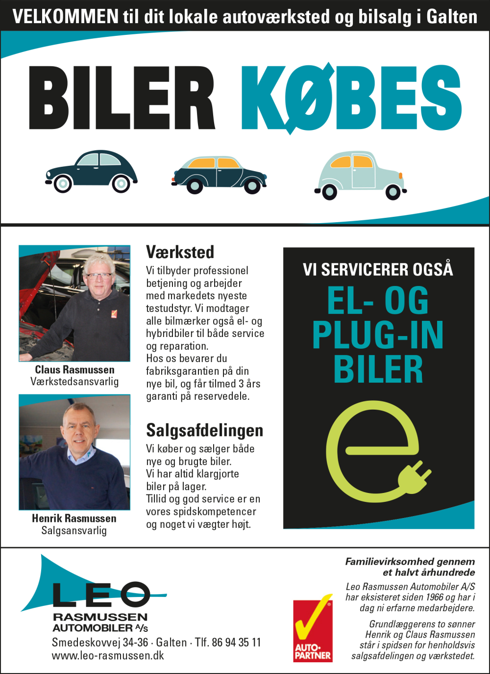 Leo Rasmussen Automobiler