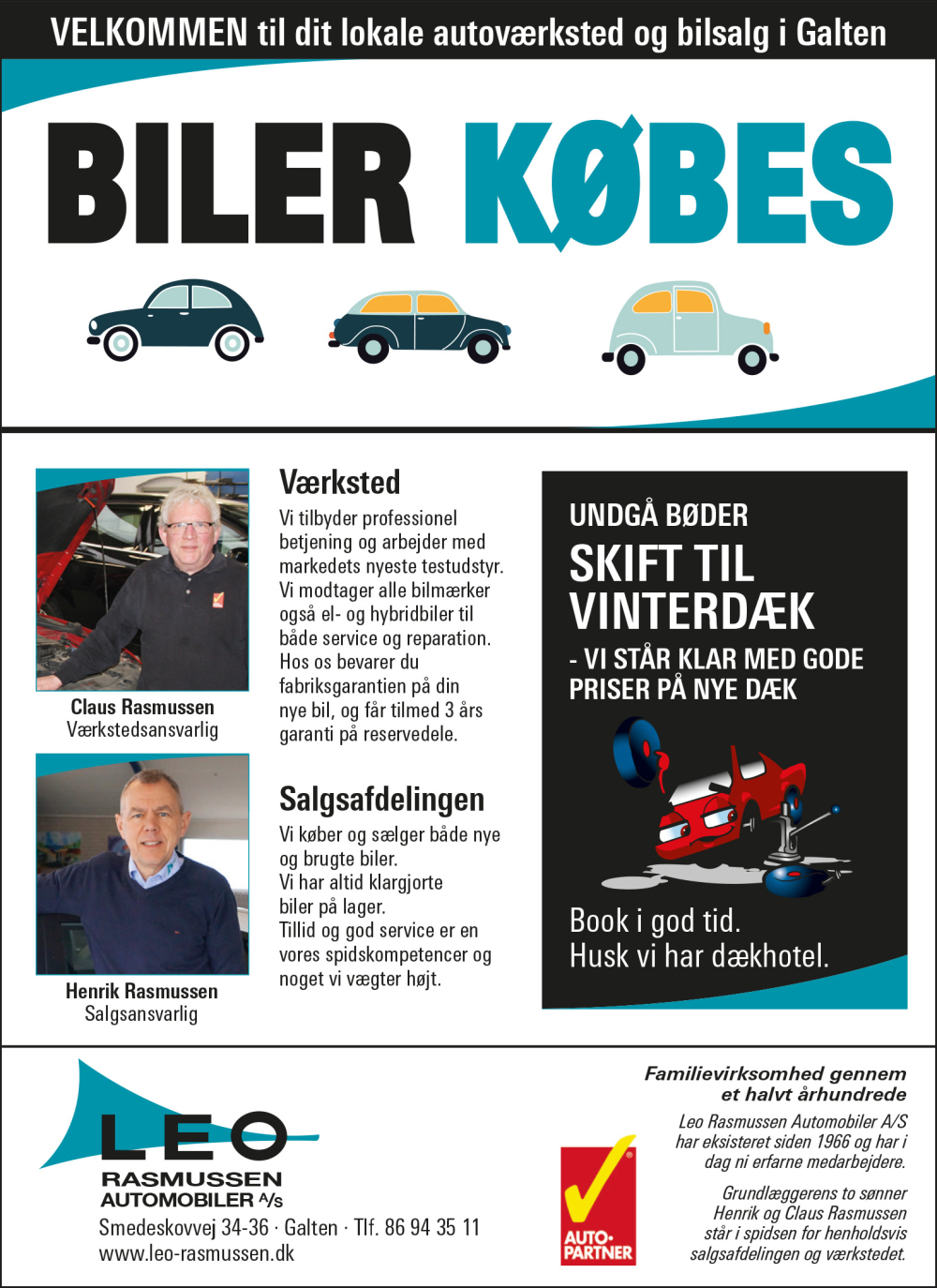 Leo Rasmussen Automobiler