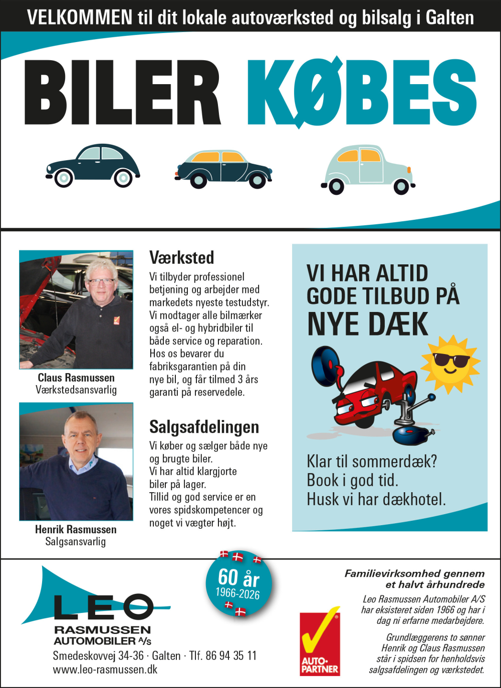 Leo Rasmussen Automobiler